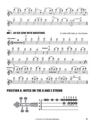 Positions 6, 7 & 8 - Violon - Nico Dezaire - Partition - Violon